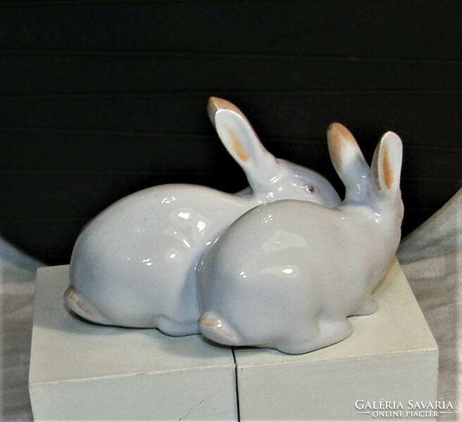 Zsolnay Sinkó Rabbit - rare Zsolnay porcelain