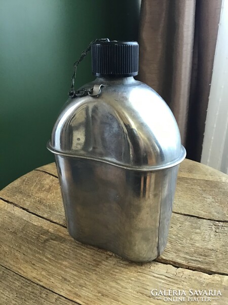 Old American 1943 military metal water bottle