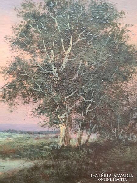 Jan van Delft (1879-1952) Németalföldi tájkép Olaj-fa
