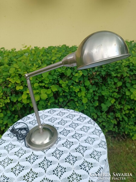 Retro style chrome table lamp