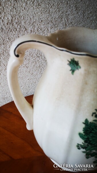 Antique huge decorative pitcher earthenware porcelain Villeroy & Boch