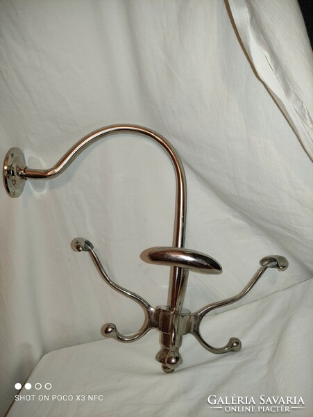 Special price! Mid century Danish aluminum metal wall mounted rotating hat rack durable 1950s damaged
