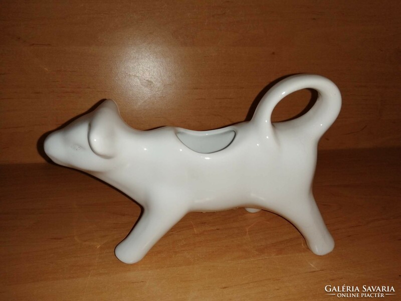 Boci formájú porcelán tej tejszín kiöntő (31/d)