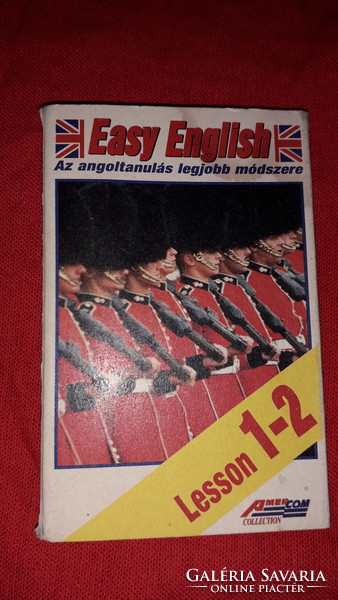 English-Hungarian retro language learning aid cassette package, all 4 as shown in the pictures