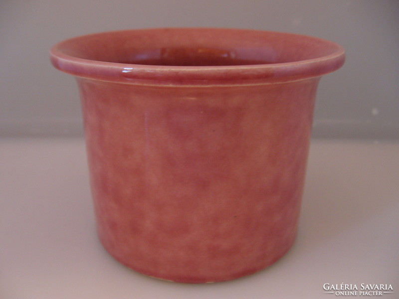 Pink cloudy small ceramic bowl