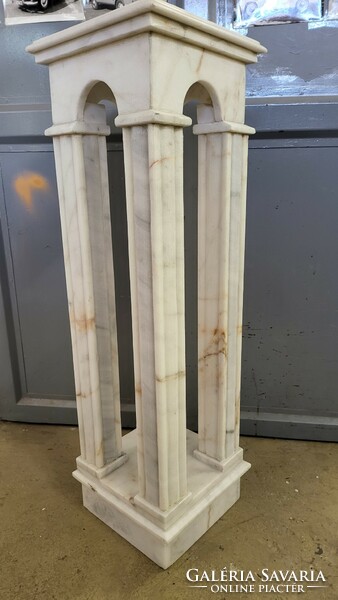 White marble pedestal-flower holder-column