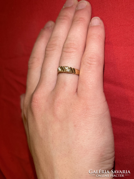 Antique 14 carat gold ring with glasses