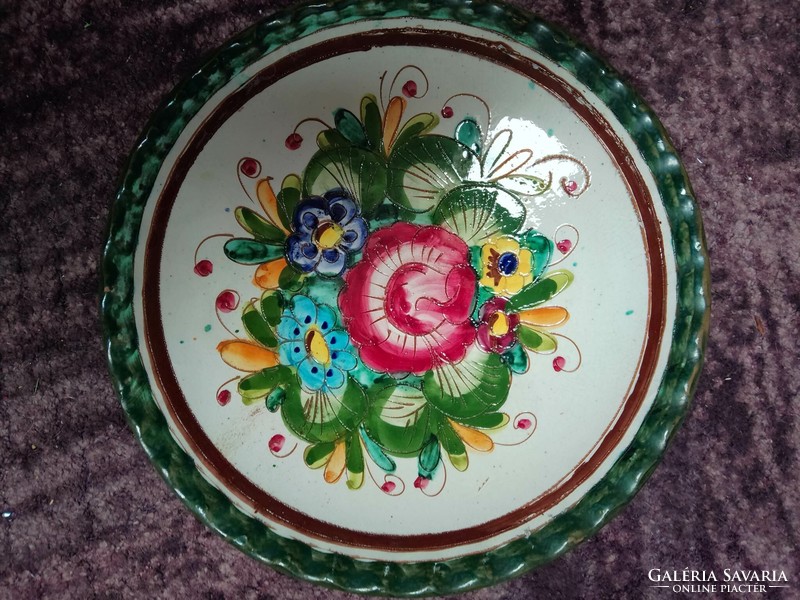 Colorful ceramic wall bowl