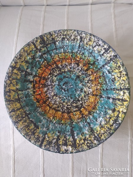 Craftsman wall plate: decorative ceramic plate, flawless, 27 cm