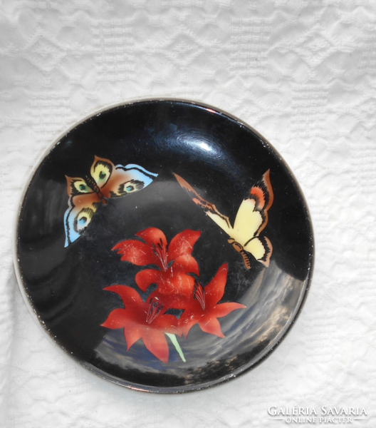 Bakos Éva  kézzel festett tányér 13,5 cm
