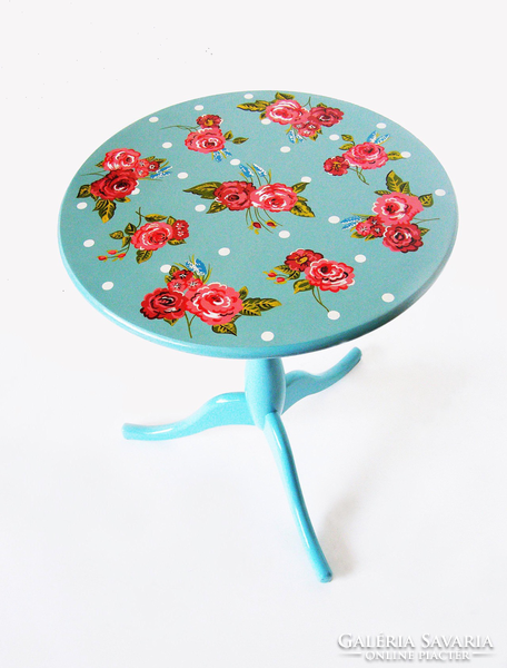 Floral side table