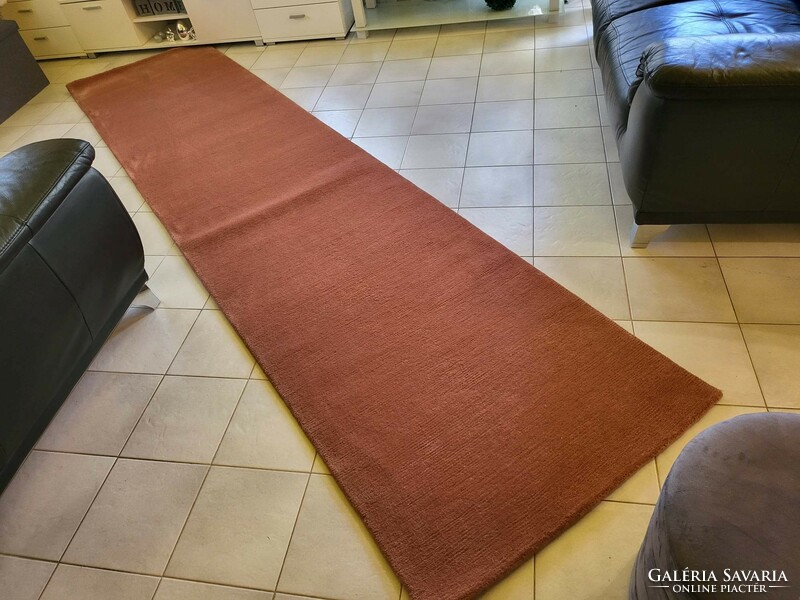 Gabbeh 83x340cm hand-knotted wool running rug mz_158