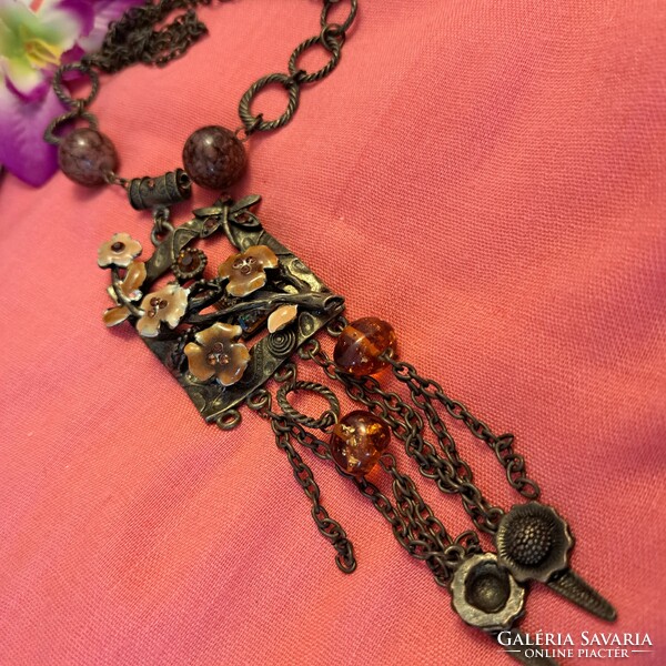 Indian fire enamel necklaces 7 cm