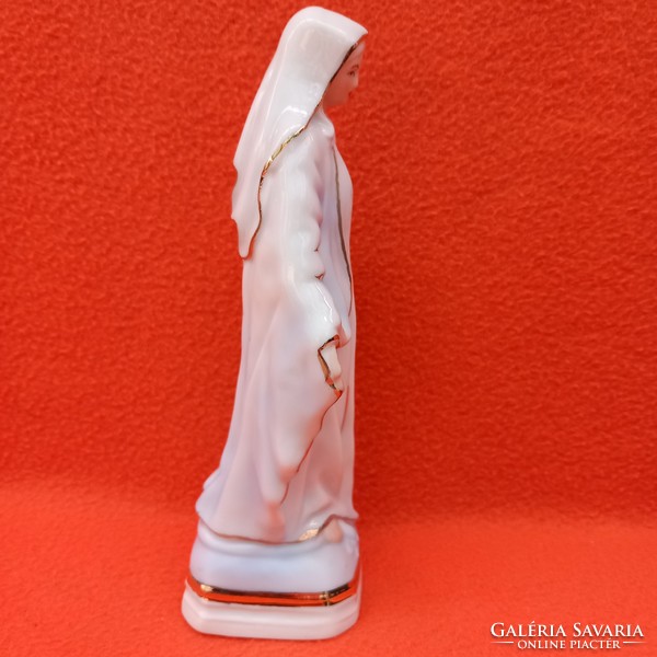 "Szűz Mária ",német, porcelán figura, szobor, vallási kegytárgy.