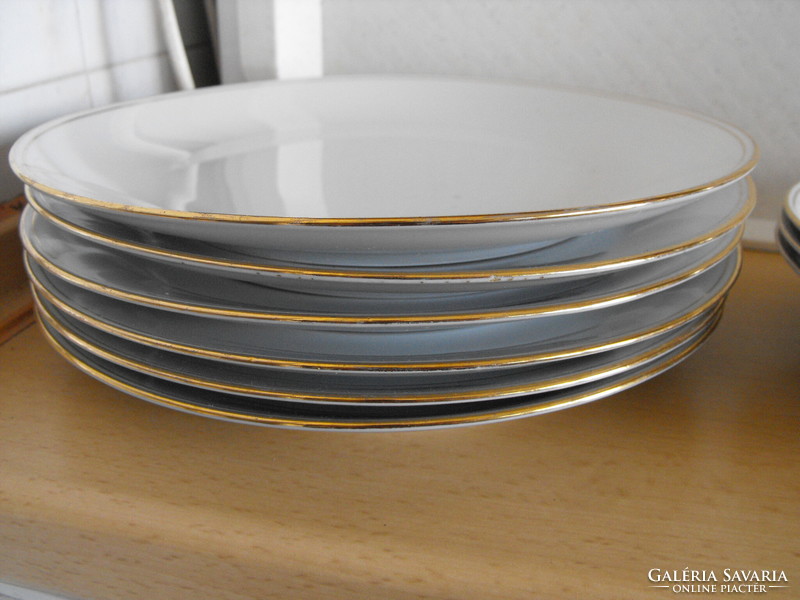 Czech porcelain plate flat and deep 9 pcs. - HUF 100 per piece