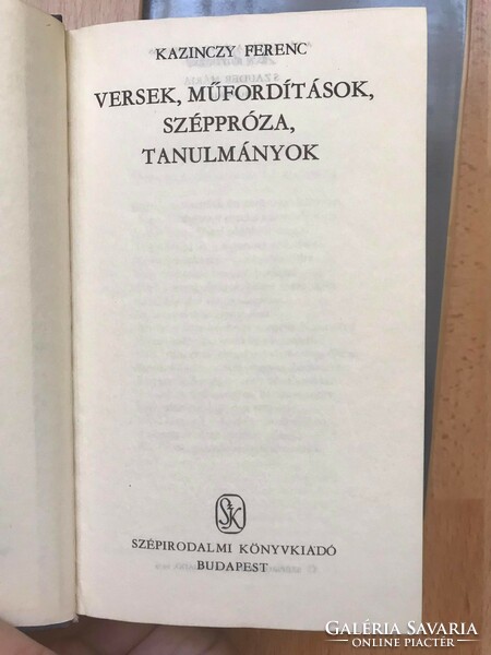 Kazinczy Ferenc művei - 2 kötet