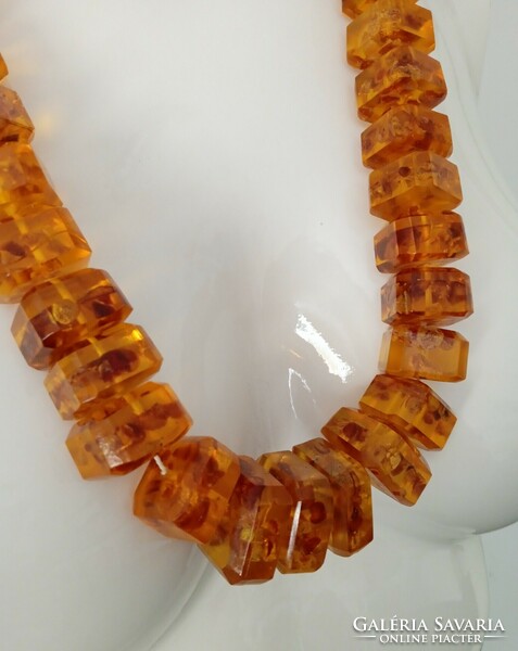 Vintage amber necklace - 60 cm - art&decoration