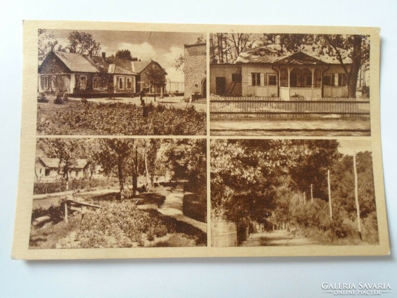 D195299 old postcard Balaton light 1950k -dr. Béla Korpássy is one. Teacher in Szeged