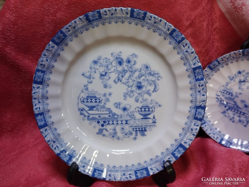 Porcelain breakfast set for 6 people with China blau (Chinese blue) pattern