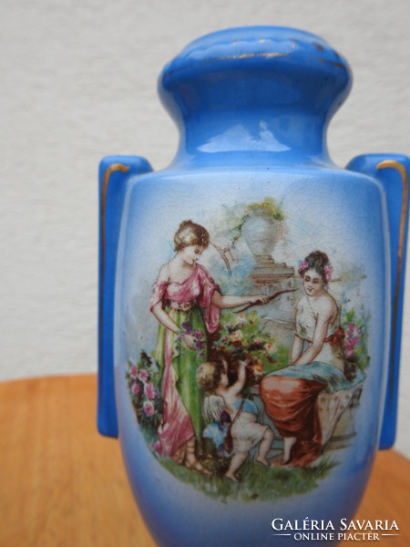 Altwien  jelenetes barokk urna váza páros