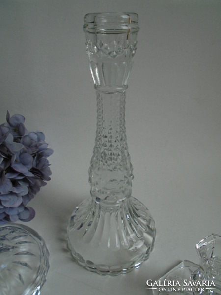 Glass candle holder 17.4 Cm.