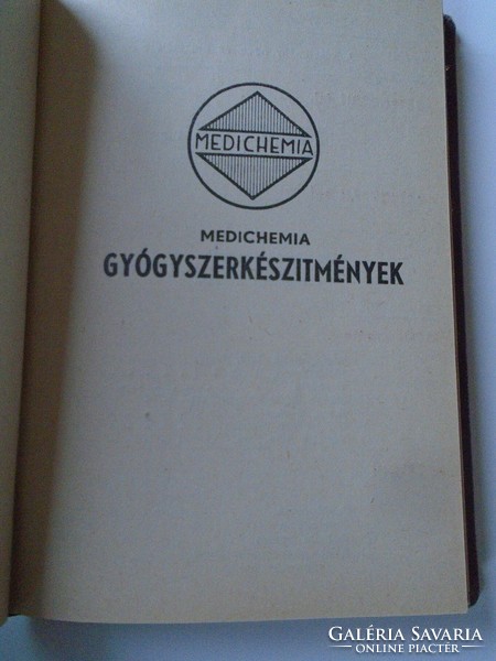 D195313   Orvosi Zsebkönyv Magyar Pharma  1951 orvosi készítmények és előjegyzési naptár