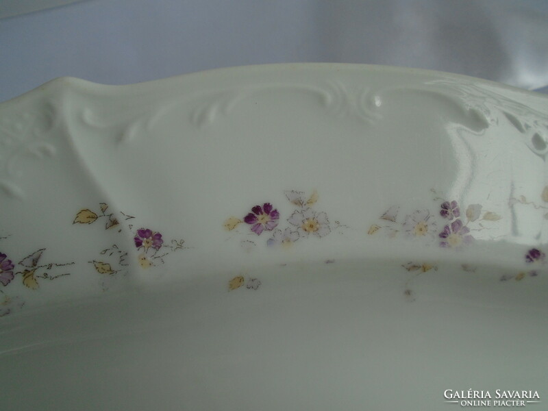 Large, turn-of-the-century baroque porcelain bowl, offering.