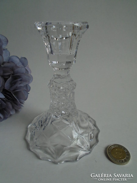 Crystal candle holder 12.8 Cm.