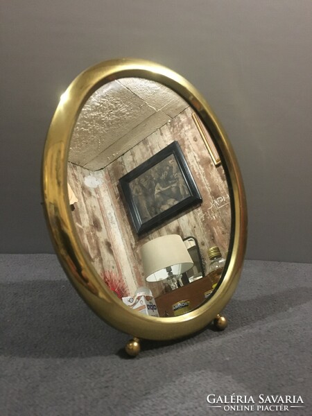 Table mirror covered with real gold!!!! 26X21 cm!!!!