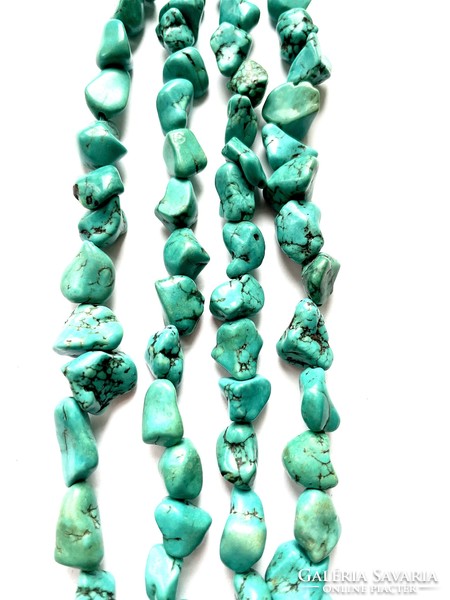 Turquoise double-row necklace 45 cm