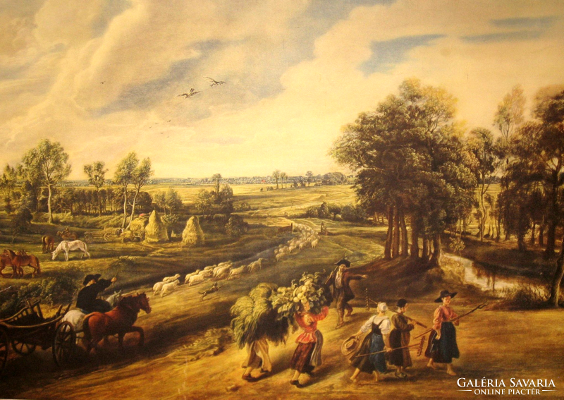 GYÖNYÖRŰ RÉGI JAN BRUEGHEL / 1568-1625 / NYOMAT