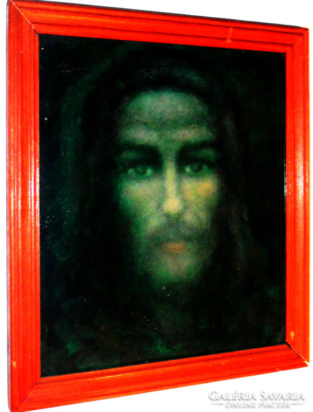 Jézus olaj farostlemez festmény igenszép kidolgozással