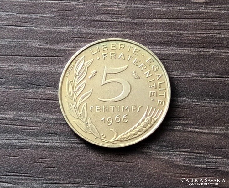 5 centimes,Franciaország 1966
