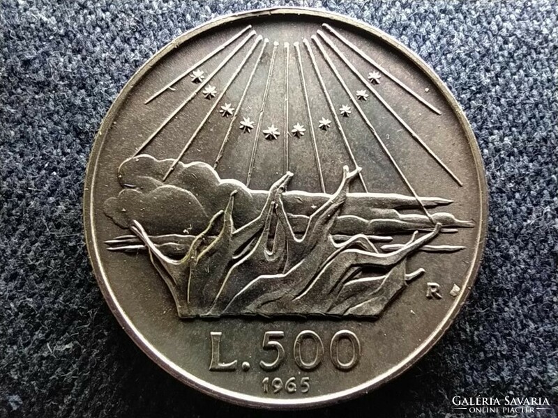 Italy born 700 years ago dante alighieri silver 500 lira 1965 r (id62258)