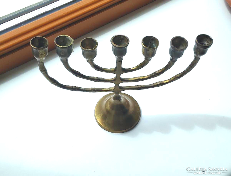 7 Branch copper menorah from Israel