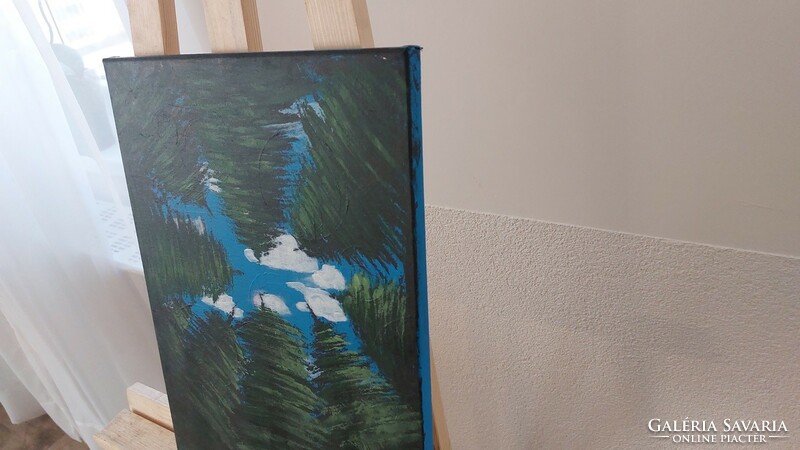 (K) Összeboruló fák festmény 30x40 cm