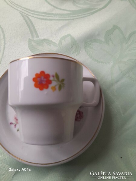 Floral coffee cup