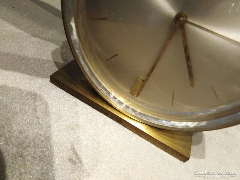 Swiza - table alarm clock / brass