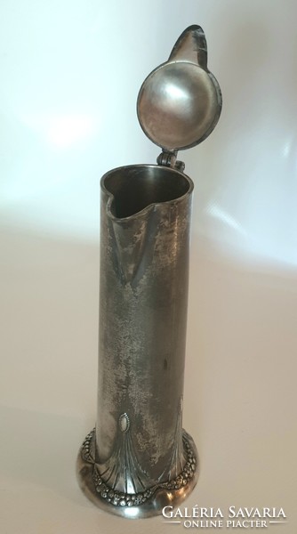 Wmf, art nouveau silver-plated pourer, jug, decanter