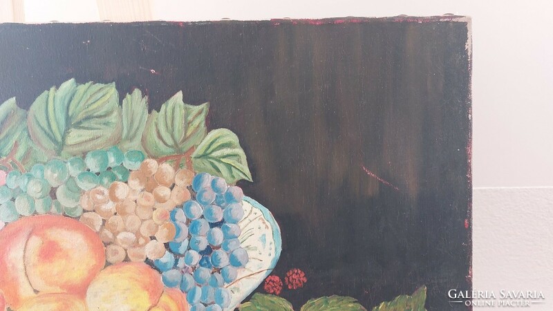 (K) Gyümölcs csendélet festmény 70x40cm