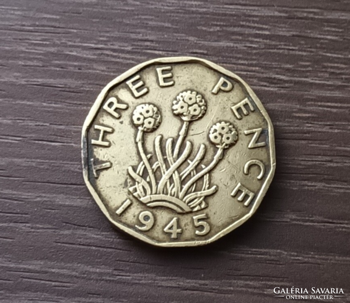 3 Pence, England 1945