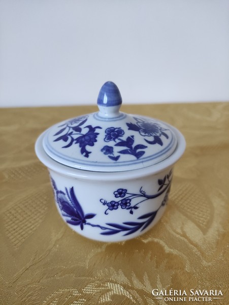 Wallendorf - echt cobalt porcelain sugar bowl
