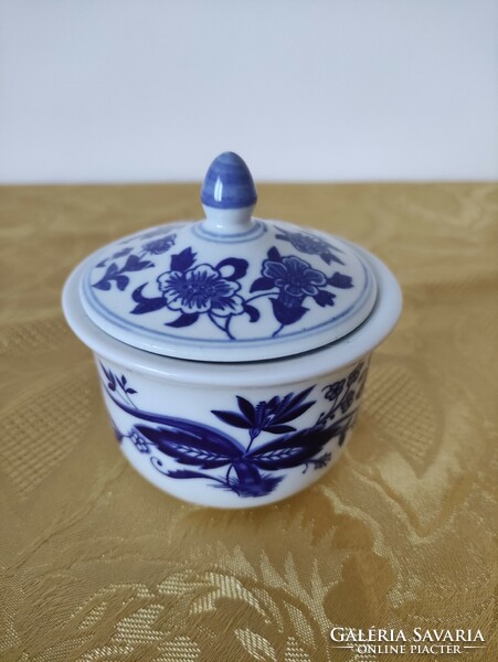 Wallendorf - echt cobalt porcelain sugar bowl