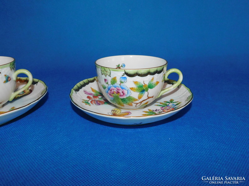 Herend Victoria giant tea cup + saucer pair