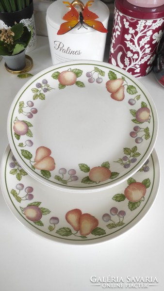 Vacsorázó tányér, angol porcelán
