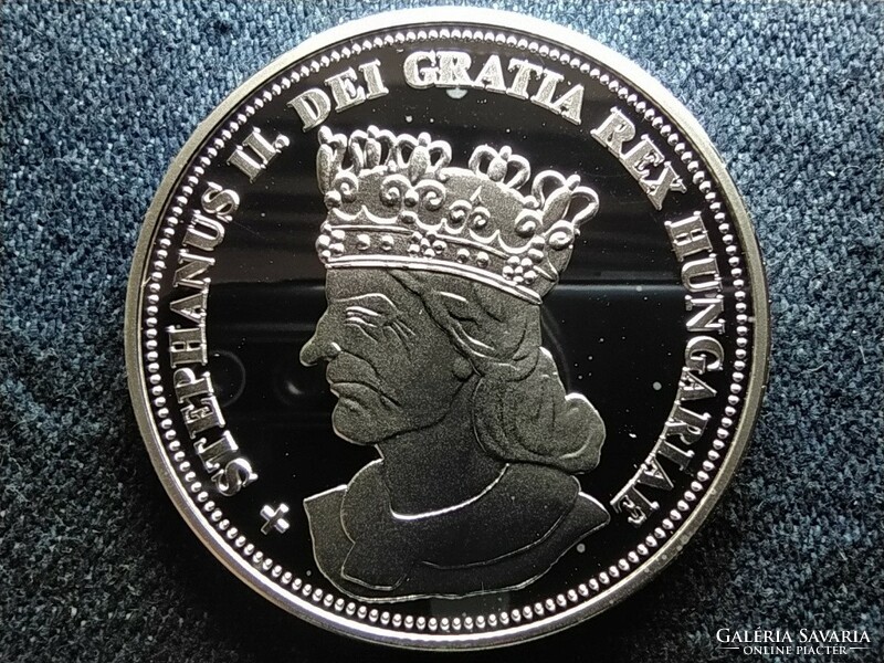 Royal crowns in mintage ii. István 5 crowns .999 Silver pp (id57485)