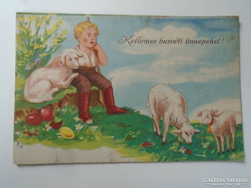 D195345 old postcard - Easter - 1940k p1952 comodi