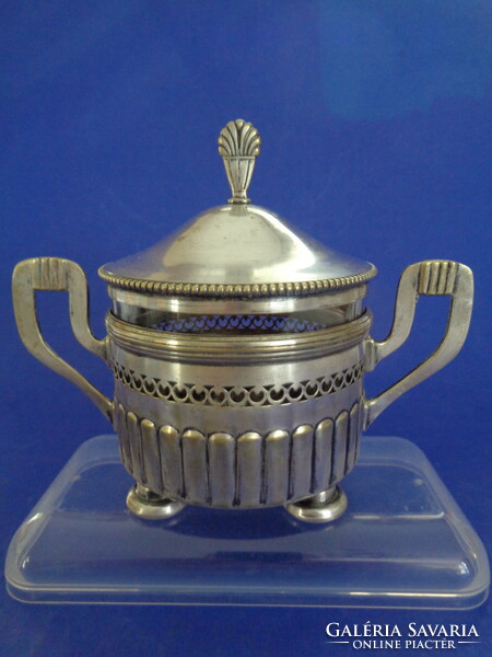 Viennese moritz hacker art nouveau silver-plated sugar bowl