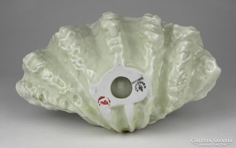 1N477 Jelzett Hollóházi porcelán kagyló 20 cm
