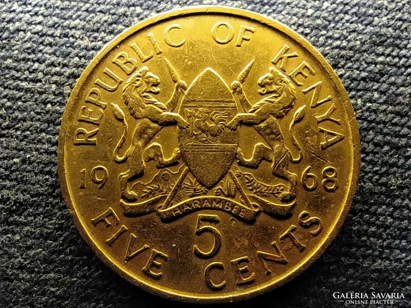 Kenya 5 cents 1968 (id67508)